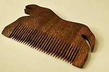 Wooden comb ~ Tribal Tiger